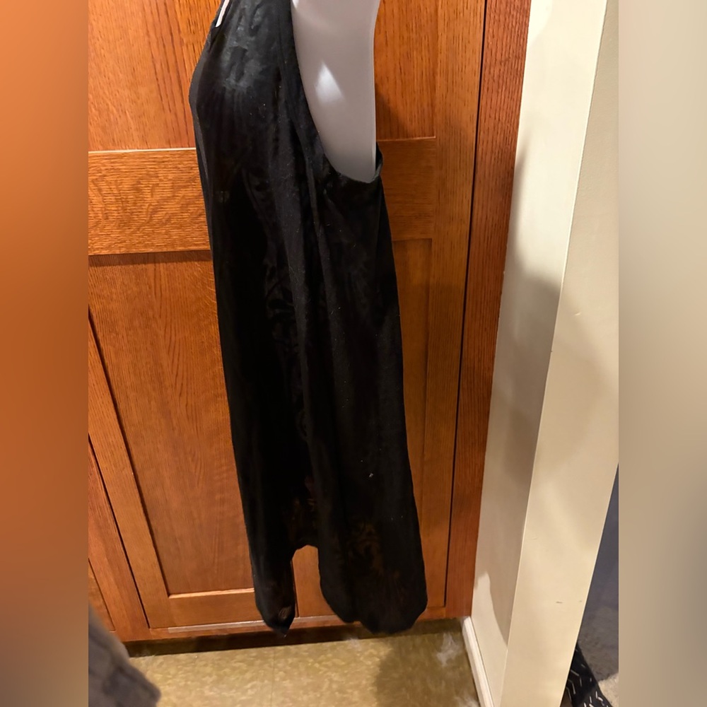 Black Burnout Swimsuit Cover-up Dress Medium - Picture 6 of 9